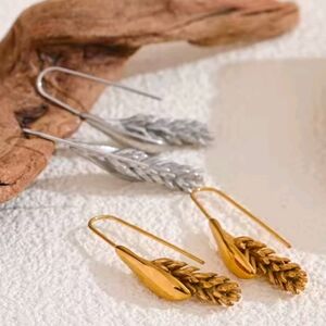 New 18k Gold Or Silvertone Autumn Harvest Drop Earrings